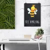 Mr. & Mrs. Panda Bild Biene König DIN A0 - Kreidetafel - Produktbild-Vorschau 2