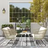 Wetterfestes 4-Personen Gartenmöbel-Set aus Polyrattan: Produktbild-Vorschau 9
