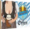 vianmo Holzschild 12x18 cm Biergarten offen Bier Bayern Produktbild-Vorschau 1