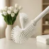 WC Bürste 3er Set Silikon Toilettenbürste Randreiniger Produktbild-Vorschau 2