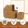 Set mit 4 handgeflochtenen Naturweidenkörben, rechteckig, Produktbild-Vorschau 3