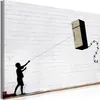 Italienischer Leinwand Leinwandbild - Flying Fridge (1 Produktbild-Vorschau 1