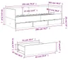 vidaXL Tagesbett mit Schubladen ohne Matratze Weiß 100x200 Produktbild-Vorschau 8