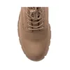 A top-down view of a brown lace-up boot. Produktbild-Vorschau