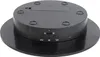 The underside of a black rotating display stand is shown, with buttons and a USB port visible. Voir les images du produit