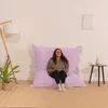Pouf in velluto a coste BANANAIR 180 x 140 cm viola chiaro Anteprima dell’immagine prodotto 6