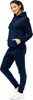 Damen Jogginganzug einfarbig 100% Baumwolle 586 Navy XL Produktbild-Vorschau 3