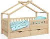 Domečková postel Vitalispa Design Přírodní dřevo 80x160 cm Náhled obrázku produktu 7