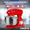 AREBOS retro robot da cucina 1800W rosso | 6L ciotola di Anteprima dell’immagine prodotto 5