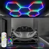 5er-Pack Hexagon LED Deckenleuchte, 200W RGB Dekolicht Produktbild-Vorschau 2