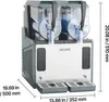 VEVOR Slush Maschine 2 x 4 L, Slusheis Eisbereiter 455 W Produktbild-Vorschau 6