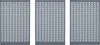 Lochwand Küpper Hammerschlag-Silber 1200 mm 3-tlg Produktbild-Vorschau 1