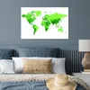 MuchoWow® Poster Weltkarte - Trendy - Grün 60x40 cm - Produktbild-Vorschau 4