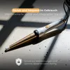 A close-up shot of a conical curling iron on a textured gray surface, with shadows cast across it. Anteprima dell’immagine prodotto