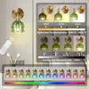 2 Stück Wandleuchte Vintage Grün Maiglöckchen Glas Produktbild-Vorschau 3