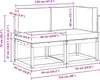 vidaXL Outdoor Mittel- und Ecksofa mit Kissen 2 Stück Natur Produktbild-Vorschau 8