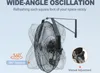 SucceBuy 57 cm Oszillierender Wandventilator 3 Produktbild-Vorschau 4