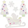 Fensterdeko-Set, 30 Motive, Weihnachten, Bastelset mit Schablonen Voir les images du produit