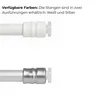 Weiß 80-120 cm Mini Teleskopstange Ohne Bohren Flex Produktbild-Vorschau 7