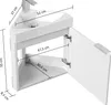 Umyvadlo 53 cm, WC pro hosty, umyvadlo, rohová instalace Náhled obrázku produktu 3