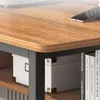 Biurko komputerowe ciemny buk pod laptop loft gamingowe Podgląd zdjęcia produktu 4