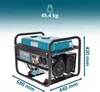 A generator with dimensions and weight indicated. Podgląd zdjęcia produktu