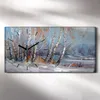 Wandkunst Leinwand Bild Uhr Geräuschlos 60x30 Ölgemälde Produktbild-Vorschau 2