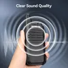 A hand holding a black walkie-talkie with sound waves emanating from it, against a gradient background. Náhľad obrázku produktu