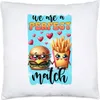 We Are a Perfect Match Kissen inkl. Füllung Burger Pommes Produktbild-Vorschau 1