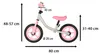 Trike Fix Balance Cross-Country-Fahrrad weiß und rosa Produktbild-Vorschau 6