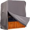 Strandkorb Hanse Schutzhülle winterfest 120cm breit aus 600 Produktbild-Vorschau 1