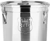 A close-up of a stainless steel container with a lid. Náhled obrázku produktu
