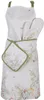 Clayre & Eef WFF44 Ofenhandschuh Weiß Grün 18x30 cm Produktbild-Vorschau 3