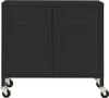 vidaXL Úložná skříň černá 60x35x56 cm Ocel Náhled obrázku produktu 3