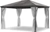 Leco Profi-Pavillon Metall-Gartenüberdachung graues Dach/ Produktbild-Vorschau 1