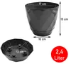 3er Set Blumentopf Diamant für Blumen und Pflanzen mit Produktbild-Vorschau 3