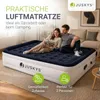 Juskys Luftmatratze Sapri L in Blau-Weiß - 2 Personen Produktbild-Vorschau 2