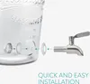 Navaris Getrnkespender 8 Liter aus Glas - Zapfhahn aus Produktbild-Vorschau 3