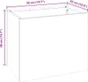 vidaXL Vaso da giardino in acciaio inox 50 x 32 x 40 cm Anteprima dell’immagine prodotto 8