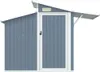 Abri de jardin Gris 270x130x208,5 cm Acier galvanisé Voir les images du produit 4