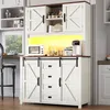 Flieks Küche Hochschrank mit Led, Küchenschrank Produktbild-Vorschau 2