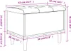 Design Möbel Sitzbank mit Stauraum Räuchereiche 62x42x46 cm Produktbild-Vorschau 9
