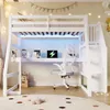 Hoogslaper 90x200 cm met L-vormig bureau, LED-verlichting, Productafbeelding-voorbeeld 5