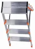 Krause dubbele trap met dubbele leuning, zilverkleurig Productafbeelding-voorbeeld 7