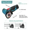 500W 12V Akku-Winkelschleifer, 76mm Schleifscheibe, Produktbild-Vorschau 6