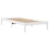 Massivholzbett ohne Matratze Weiß 75x190 cm Kiefernholz Produktbild-Vorschau 7