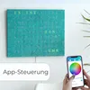 WordClock Jupiter Grünspan - Wortuhr aus oxidiertem Messing Produktbild-Vorschau 16