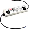 A silver metal LED power supply unit with black cables is shown against a white background. Produktbild-Vorschau