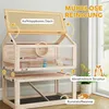 PawHut Hamsterkäfig aus Holz 3 Etagen 76 x 45,5 x 77 cm Produktbild-Vorschau 5