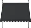 A dark gray awning is shown against a white background. Anteprima dell’immagine prodotto